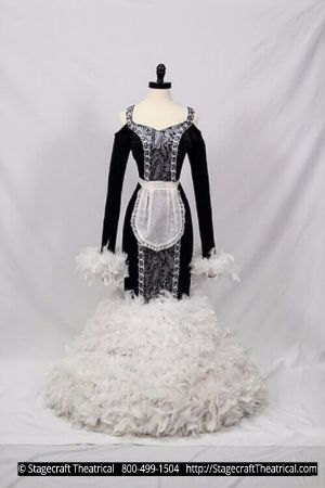 6th Beauty and the Beast Costume Rental Package Mrs Banks 