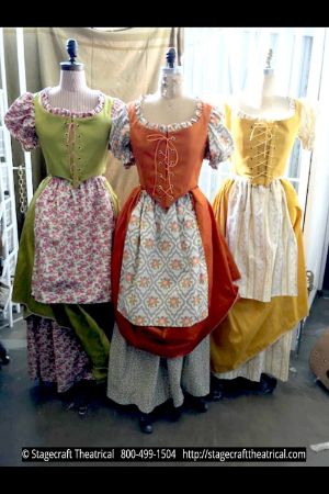 6th Beauty and the Beast Costume Rental Package Mary in the bank with the Bankers