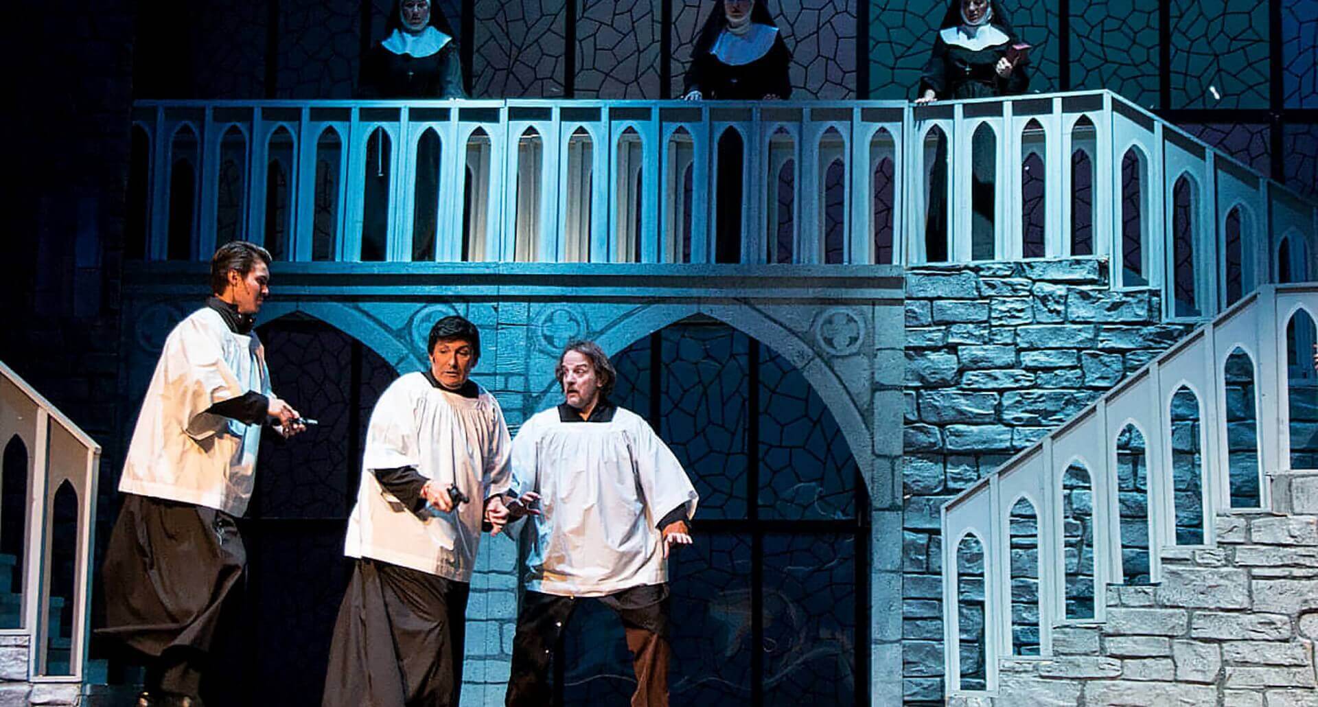 Mont Signor O'Hara - top of show - Sister Act Costume Rental pictures - Stagecraft Theatrical